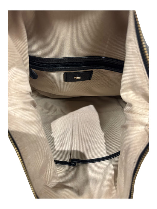 Radley London Black Leather Gold Tone Hardware Zipper Detail Shoulder Bag Black