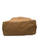 Prada Beige & Gold Grain Leather Zip Close Logo Shoulder Strap Side Zip Bag Beige & Gold / Medium