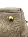 Prada Beige & Gold Grain Leather Zip Close Logo Shoulder Strap Side Zip Bag Beige & Gold / Medium