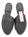 Saks Fifth Ave Shoe Size 9 Black Leather Upper open toe Slide Flat Sandals Black / 9
