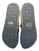 Tory Burch Shoe Size 9 Navy Blue & Beige Foam Thong Logo Stripe Platform Sandals Navy Blue & Beige / 9