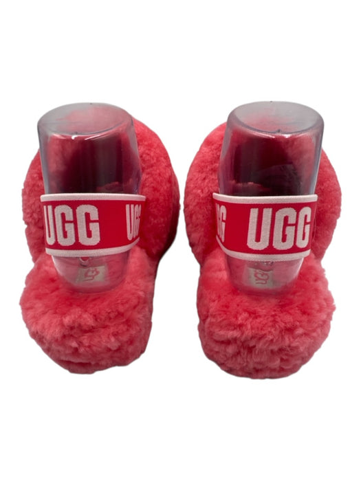 Ugg Shoe Size 9 Pink shearling open toe Logo Slingback Slipper Sandals Pink / 9
