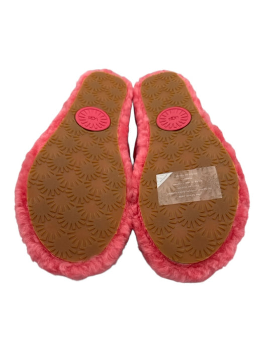 Ugg Shoe Size 9 Pink shearling open toe Logo Slingback Slipper Sandals Pink / 9