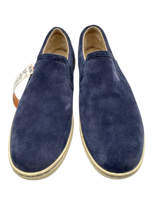 Ugg Shoe Size 9 Blue & Cream Suede Stretch Panel Slip On Sneakers Blue & Cream / 9