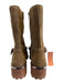 Vince Camuto Shoe Size 9 Light Brown Suede Silver Hardware Stacked Heel Boots Light Brown / 9