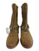 Vince Camuto Shoe Size 9 Light Brown Suede Silver Hardware Stacked Heel Boots Light Brown / 9