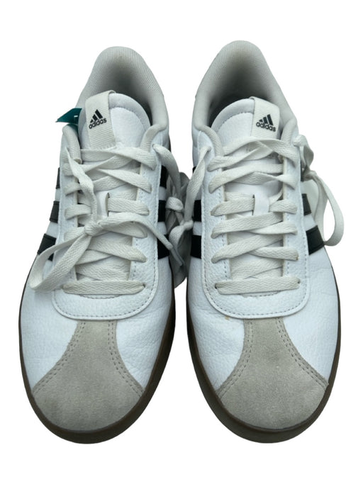 Adidas Shoe Size 10 White Gray Brown Leather round toe lace up Low Top Sneakers White Gray Brown / 10