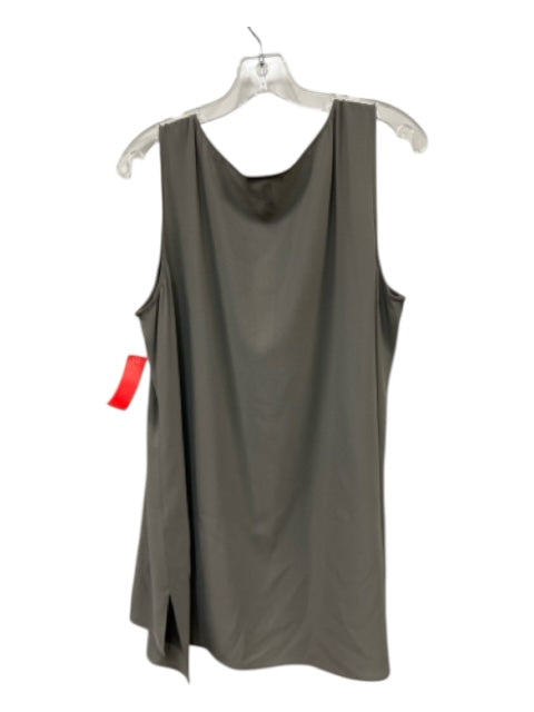 Eileen Fisher Size L Gray Silk Sleeveless Side Slits Cami Top Gray / L