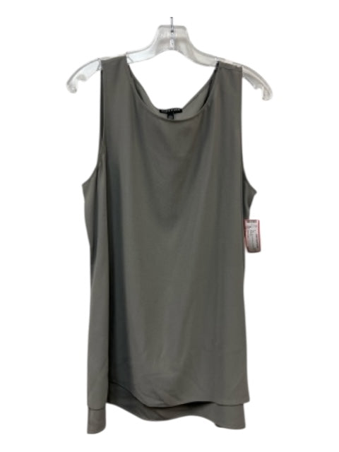 Eileen Fisher Size L Gray Silk Sleeveless Side Slits Cami Top Gray / L