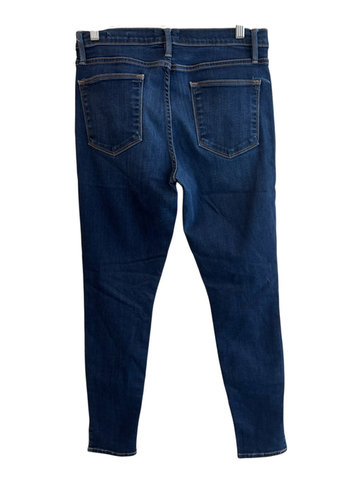 Frame Size 29 Dark denim Cotton Blend 5 Pocket Skinny High Waist Jeans Dark denim / 29