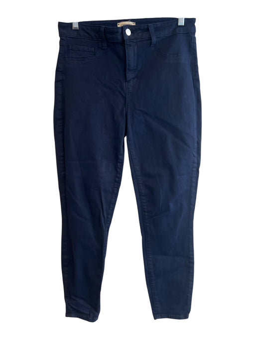 L'agence Size 30 Navy Cotton Blend 5 Pocket Zip Fly High Waist Skinny Jeans Navy / 30