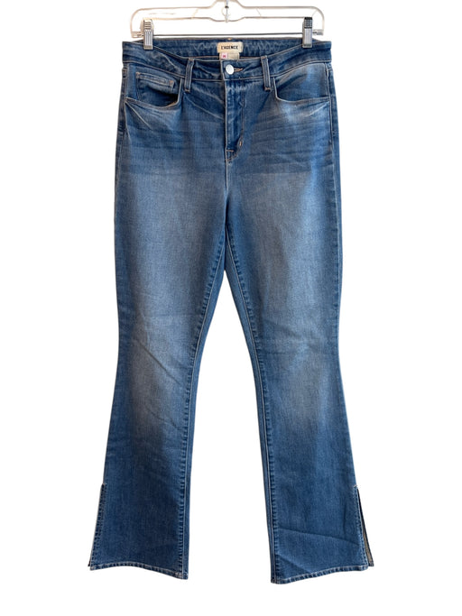 L'agence Size 28 Light Denim Cotton Blend 5 Pocket Zip Fly Mid Rise Jeans Light Denim / 28