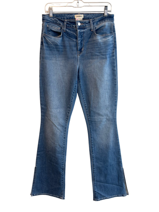 L'agence Size 28 Light Denim Cotton Blend 5 Pocket Zip Fly Mid Rise Jeans Light Denim / 28