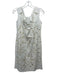 Rickie Freeman for Teri Jon Size 6 Cream White Linen & Silk Sleeveless Dress Cream White / 6