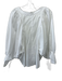 Harshman Size M/L White Cotton Gathered Back Zip bishop sleeve Top White / M/L
