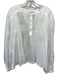 Rohe Size 40 / s White Linen Quarter Button Gathered Balloon Sleeve Top White / 40 / s