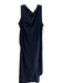 Maria Cornejo Size 10 Navy Silk Silk Sleeveless Asymetric Neckline Dress Navy / 10