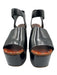 Celine Shoe Size 41 Black Leather Upper Velcro Strap Platform Wedge Sandals Black / 41