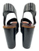 Celine Shoe Size 41 Black Leather Upper Velcro Strap Platform Wedge Sandals Black / 41