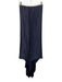 Calvin Tran Size 1 Navy Blue & White Sleeveless Tie Detail Zip Close Dress Navy Blue & White / 1
