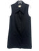 we-ar4 Size S Black Wool Sleeveless Button Up & Collar Midi Dress Black / S