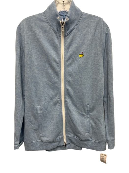 Magnolia Lane Size S Blue Cotton & Modal Zip Up Collar Jacket Blue / S