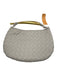 No Brand Beige Woven Leather Gold Handle Bag Beige / Small