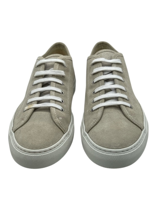 Woman by Common Projects Shoe Size 40 Taupe Gray Suede Lace Up Low Top Sneakers Taupe Gray / 40