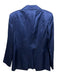 Oscar by Oscar de la renta Size 6 Navy Blue Rayon & Silk Satin Blazer Pant Set Navy Blue / 6