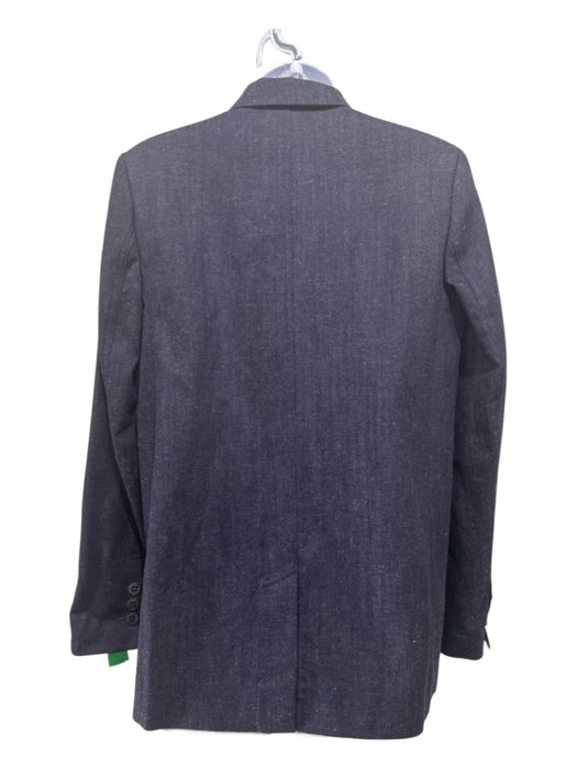 Victoria Victoria Beckham Size 6 Dark Blue Cotton Blend Denim Blazer Jacket Dark Blue / 6