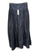 Rebecca Taylor Size 6 Navy Blue Silk Taffeta Gathered Maxi Ball Gown Skirt Navy Blue / 6
