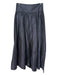 Rebecca Taylor Size 6 Navy Blue Silk Taffeta Gathered Maxi Ball Gown Skirt Navy Blue / 6