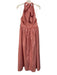 Tuckernuck Size M Red & White Linen & Cotton Gingham Tie Halter Neck Dress Red & White / M
