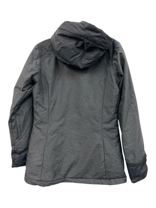 Columbia Size S Dark Gray Nylon Blend Removable hood Zip & Velcro Filled Coat Dark Gray / S