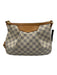 Louis Vuitton cream, blue & brown Coated Canvas & Leather Damier Azur Bag cream, blue & brown / PM