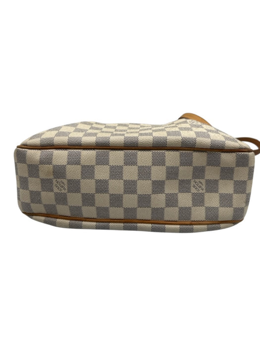Louis Vuitton cream, blue & brown Coated Canvas & Leather Damier Azur Bag cream, blue & brown / PM
