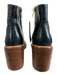 Marc Fisher Shoe Size 7.5 Black Leather Upper Side Zip Round Almond Toe Boots Black / 7.5