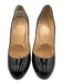 Christian Louboutin Shoe Size 38 Black Leather Upper Patent Stiletto Heel Pumps Black / 38