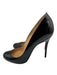 Christian Louboutin Shoe Size 38 Black Leather Upper Patent Stiletto Heel Pumps Black / 38
