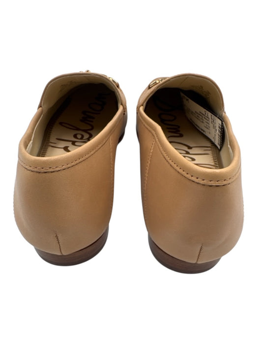 Sam Edelman Shoe Size 7.5 Beige Leather Upper Logo Detail Horsebit Flat Loafers Beige / 7.5