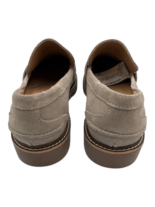 Blondo Shoe Size 8 Taupe Gray Leather Upper Suede Round Toe Penny Loafers Taupe Gray / 8
