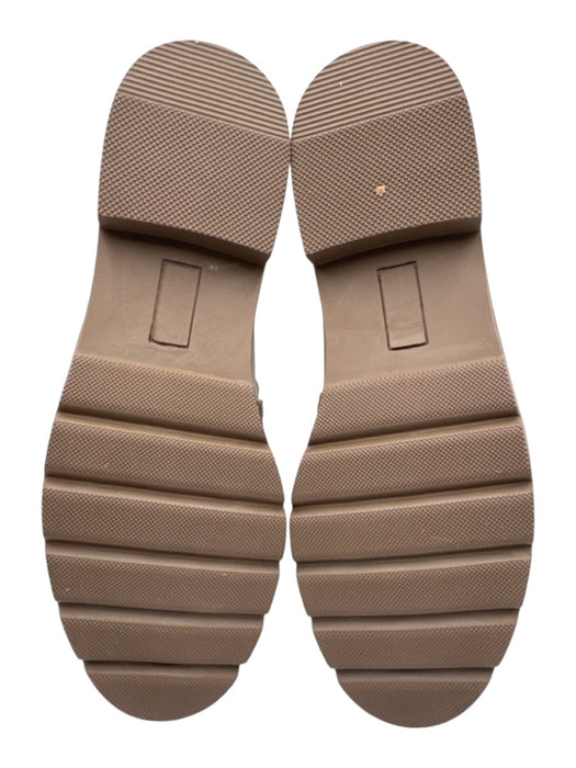 Blondo Shoe Size 8 Taupe Gray Leather Upper Suede Round Toe Penny Loafers Taupe Gray / 8