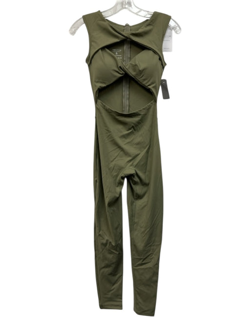 Revyve Size S Sage green Nylon Blend Sleeveless Cutout Twist Detail Jumpsuit Sage green / S