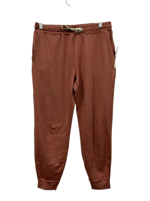 Vuori Size S Red Brown Polyester Blend Elastic & Drawstring Waist Cropped Pants Red Brown / S