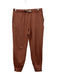 Vuori Size S Red Brown Polyester Blend Elastic & Drawstring Waist Cropped Pants Red Brown / S