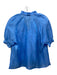 Baum und Pferdgarten Size 34 Blue Tencel & Polyester Shimmer Tie Detail Top Blue / 34