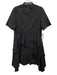 COS Size 2 Black Cotton Ruffle Dress Black / 2