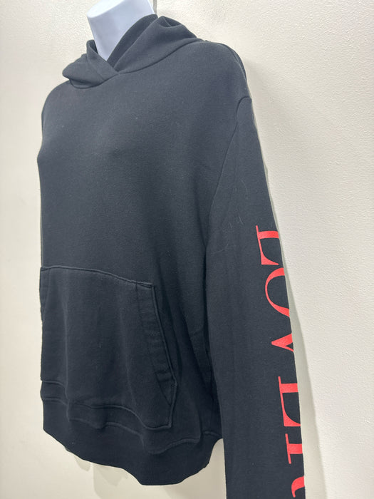 Amiri Size XS Black & Red Cotton Painted Hoodie Sweatshirt