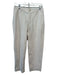 Jenni Kayne Size 6 Cream Cotton Button & Zip Paneled Pockets Pants Cream / 6