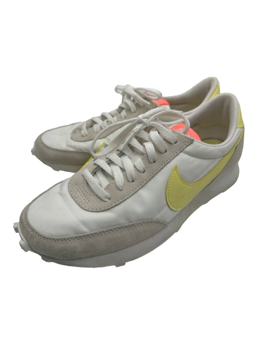 Nike Shoe Size 8 White, Yellow, Orange Suede & Nylon Logo Low Top Laces Sneakers White, Yellow, Orange / 8
